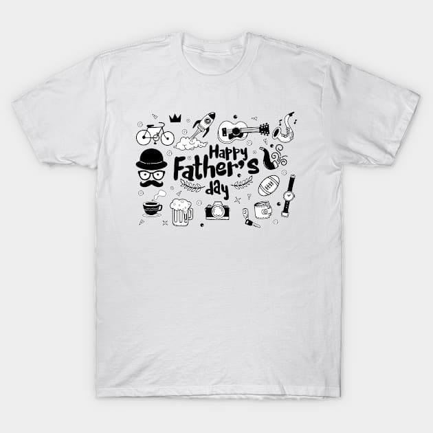 Happy Father's Day shirt T-Shirt by zebra13